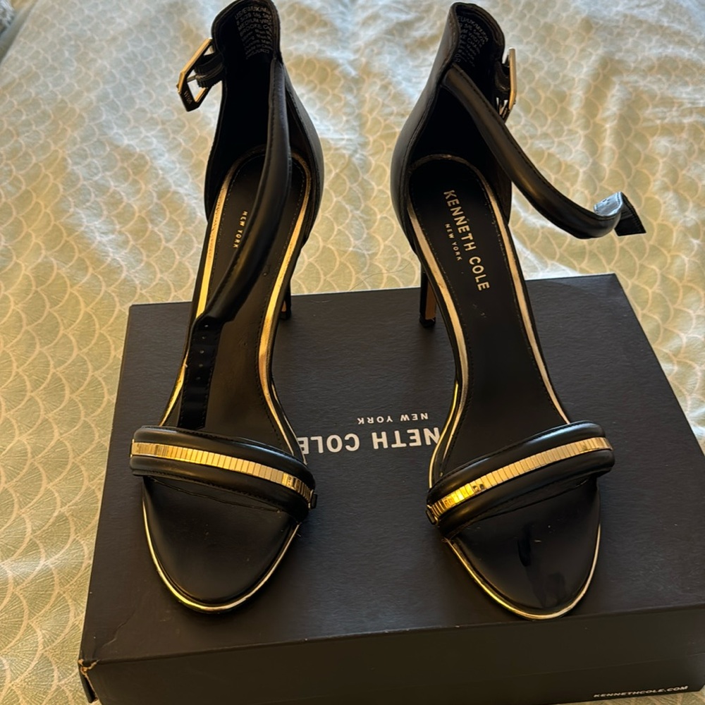High Heel Black Sandals